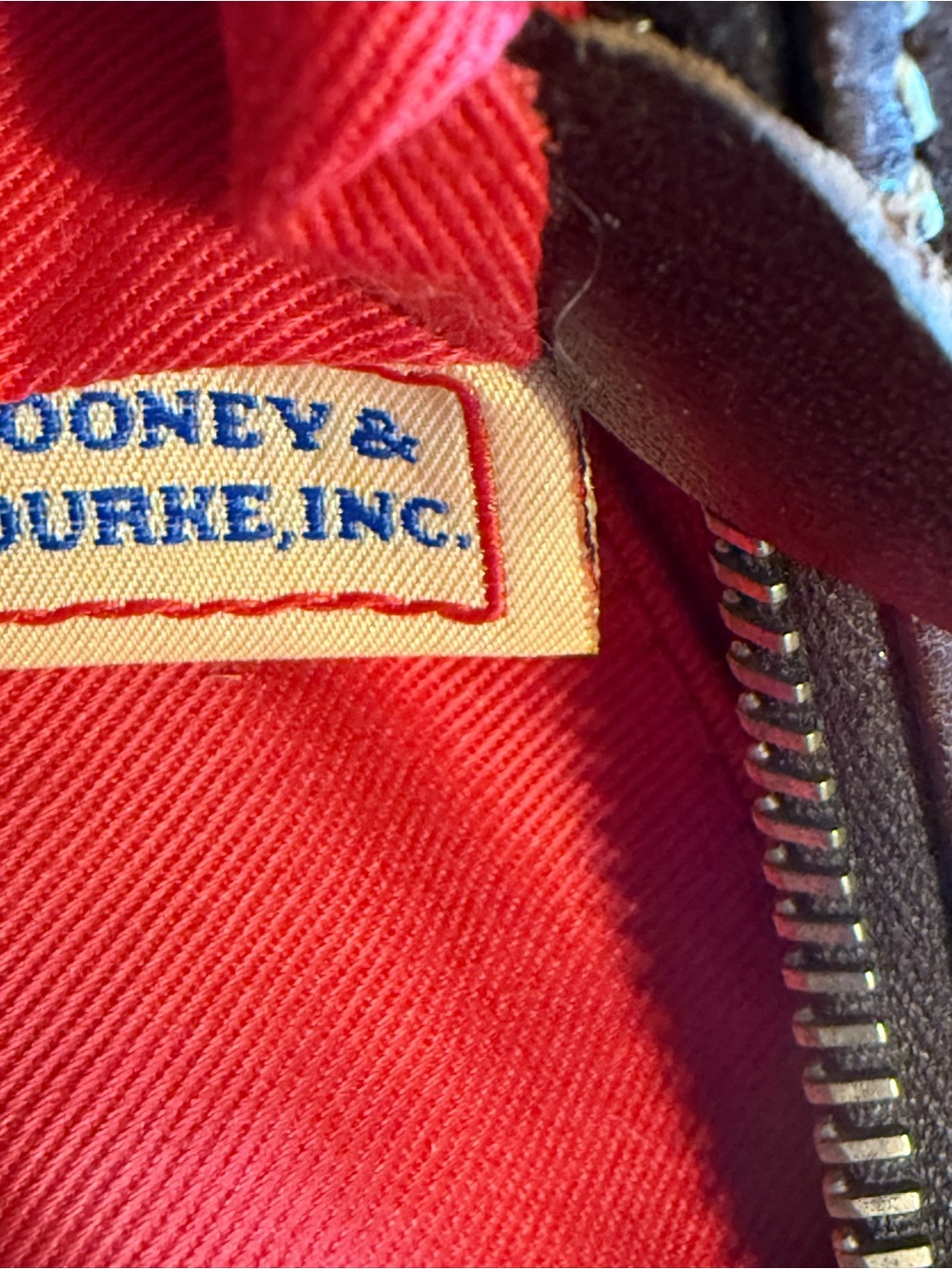 Dooney & Bourke Tan Brown Monogram Shoulder Bag - Picture 8 of 16